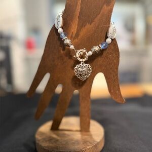 Nurse Themed Bracelet Beaded Non Stretch Silver Tone
